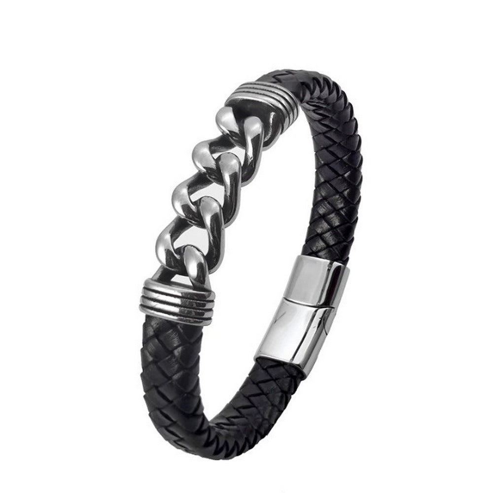 Minimalist Statement Accessories Trendy Creative Leather Bracelets For Men