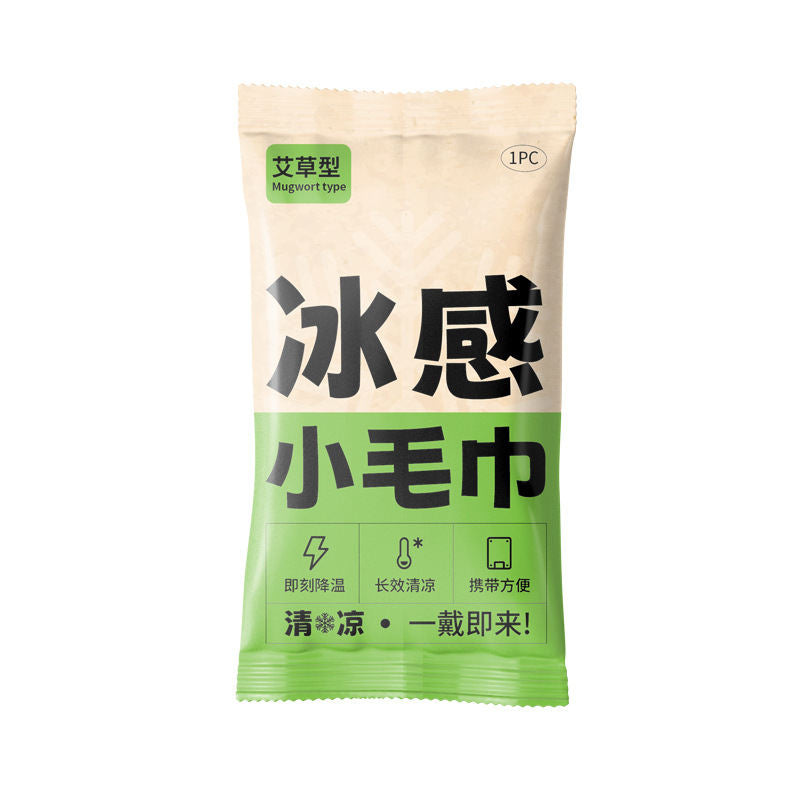 Ice-Feel Small Towel Summer Cooling Wet Wipes