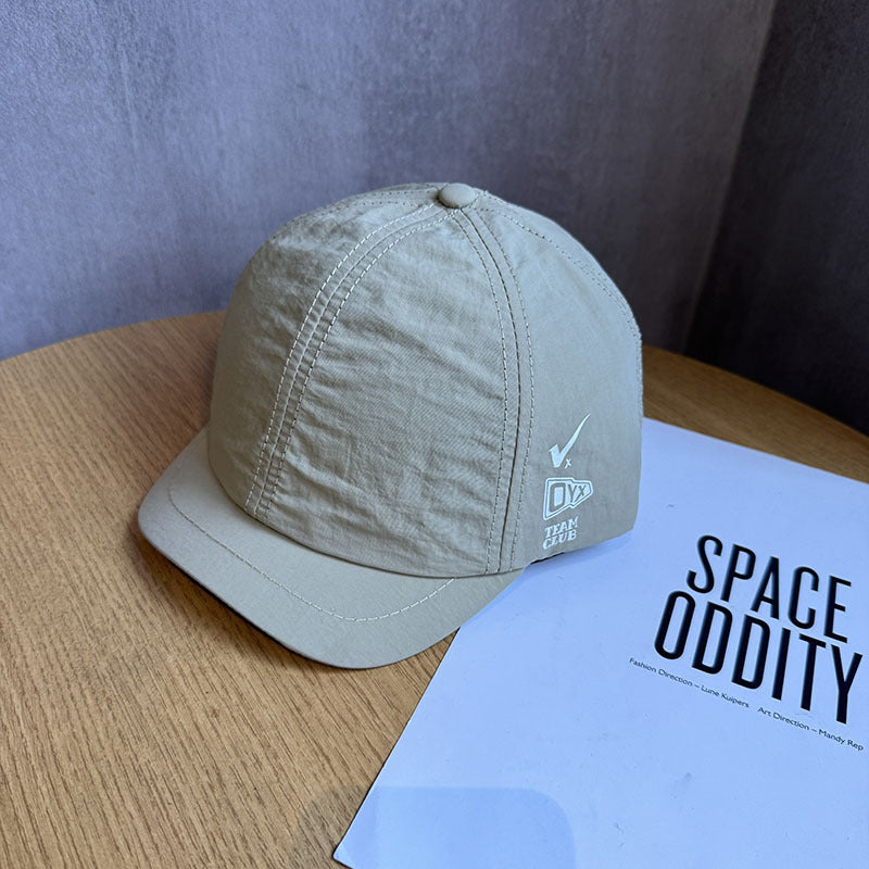 Summer Men's And Women's Solid-color Quick-drying Breathable Short-brimmed Hat With Simple Design - OYX Letter Style - Outdoor Fashionable Casual Baseball Cap
