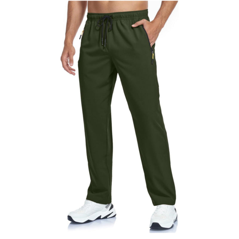 Amazon Quick-drying Pants Men's Outdoor Casual Straight Plus Size Loose Foreign Trade Fitness Hiking And Camping Pants