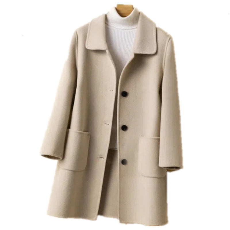 Loose Mid-length Korean Version Oversized Wool Coat