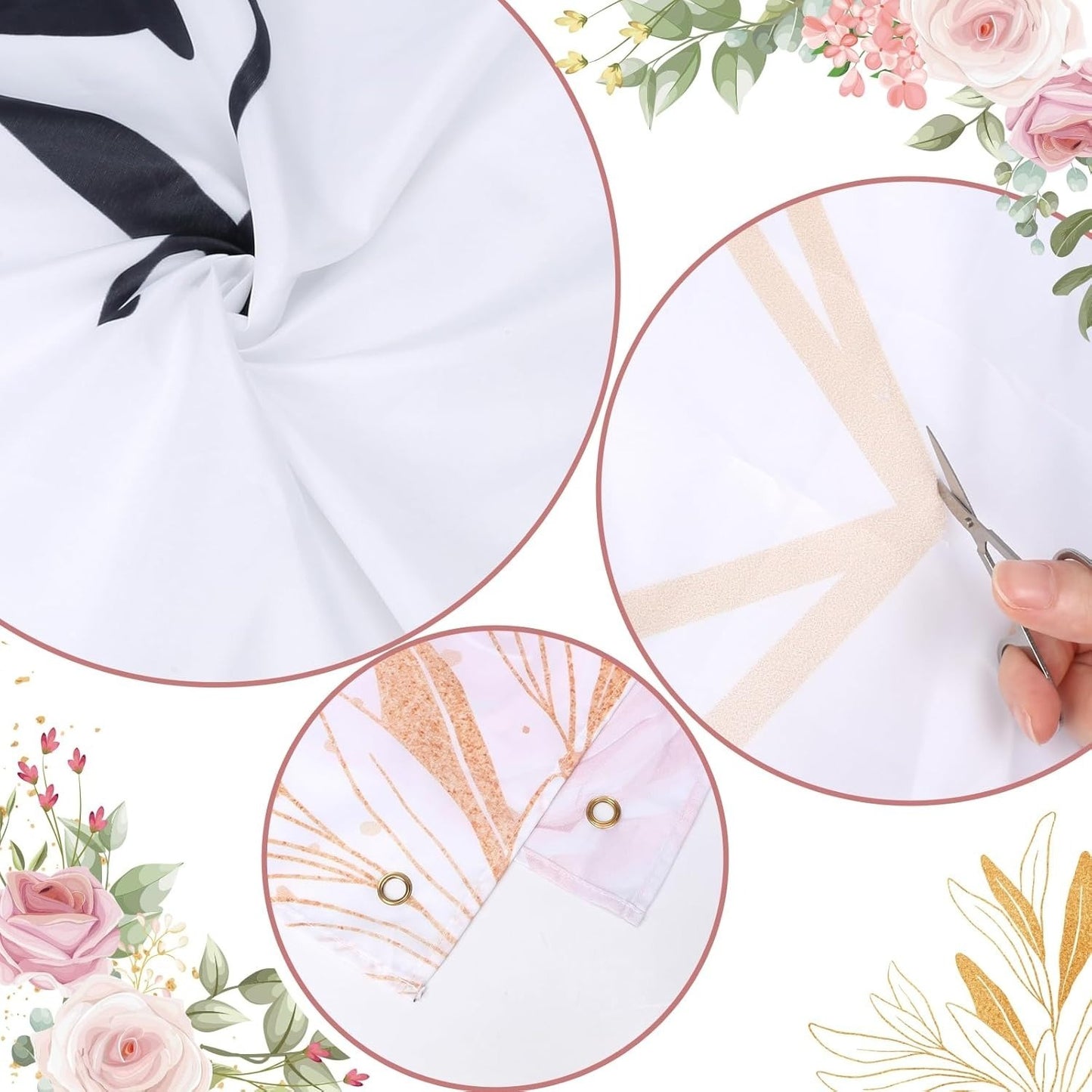 Wedding Backdrop, Decorative Backdrop With Heart Outline, Cut-to-Size And Suitable For Creative Design Ideas, Prop For Wedding Photo Booths, 200 X 180 Cm