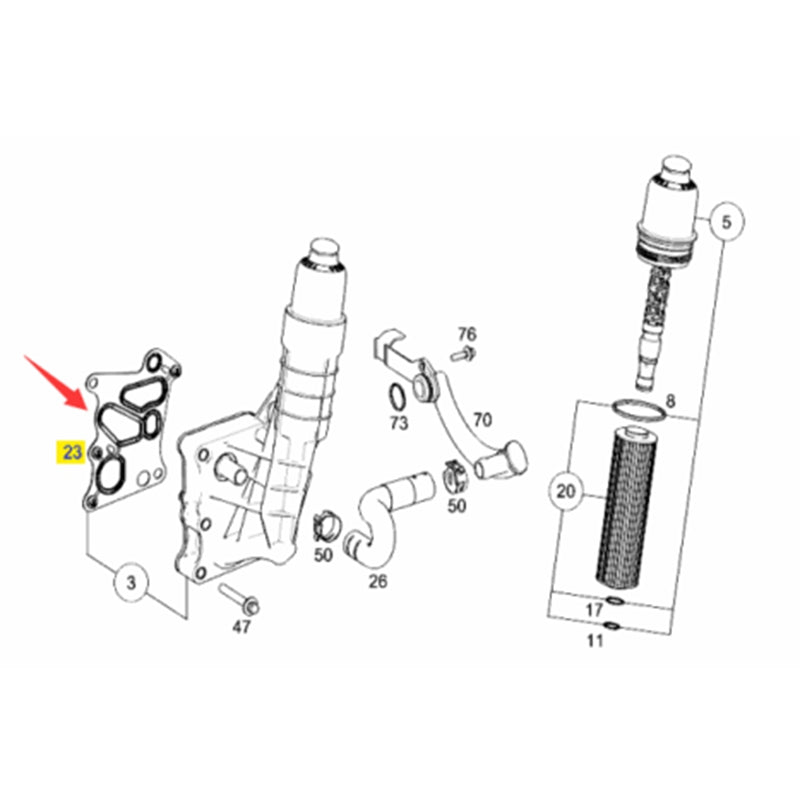Gasket Oil Cooling Chamber Seal Ring