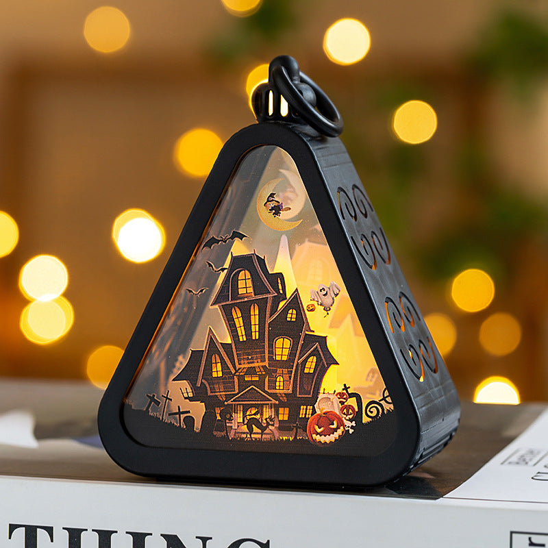 Halloween Decorations Portable Pumpkin Lanterns Halloween Gifts Halloween Desktop Ornaments Layout Props