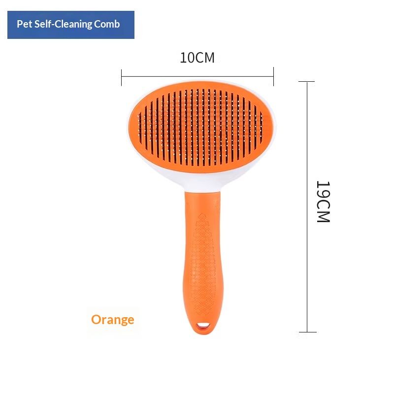 One-click Pet Hair Removal Steel Comb For Cats And Dogs