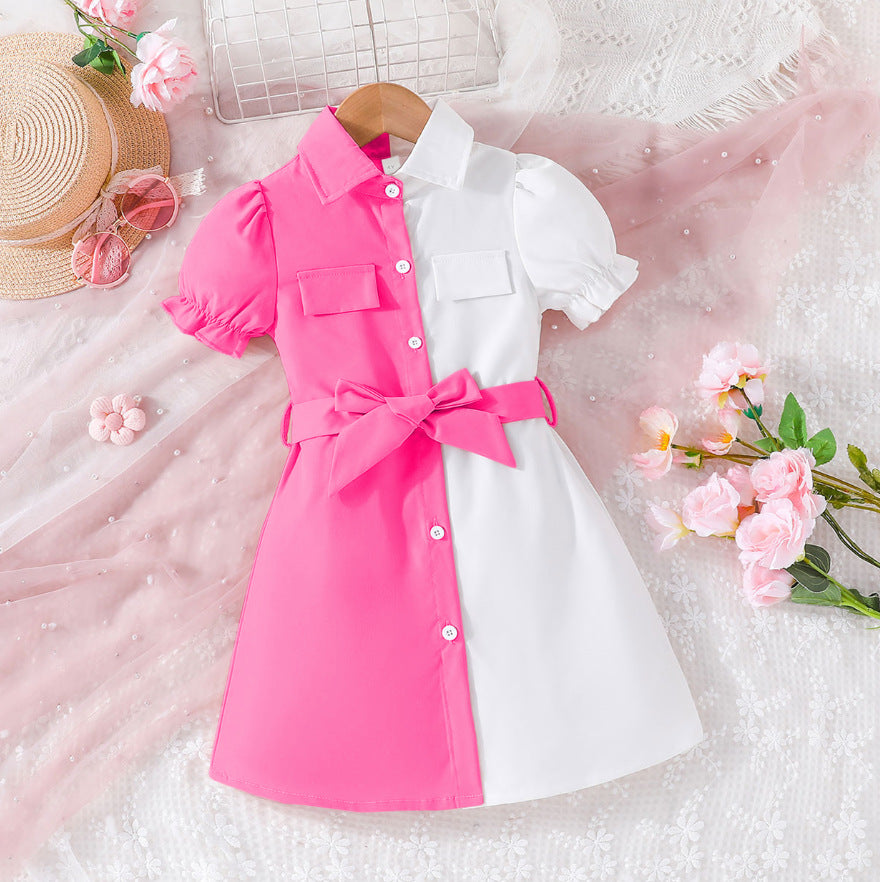 Girls' Lantern Sleeve Best-selling Dress