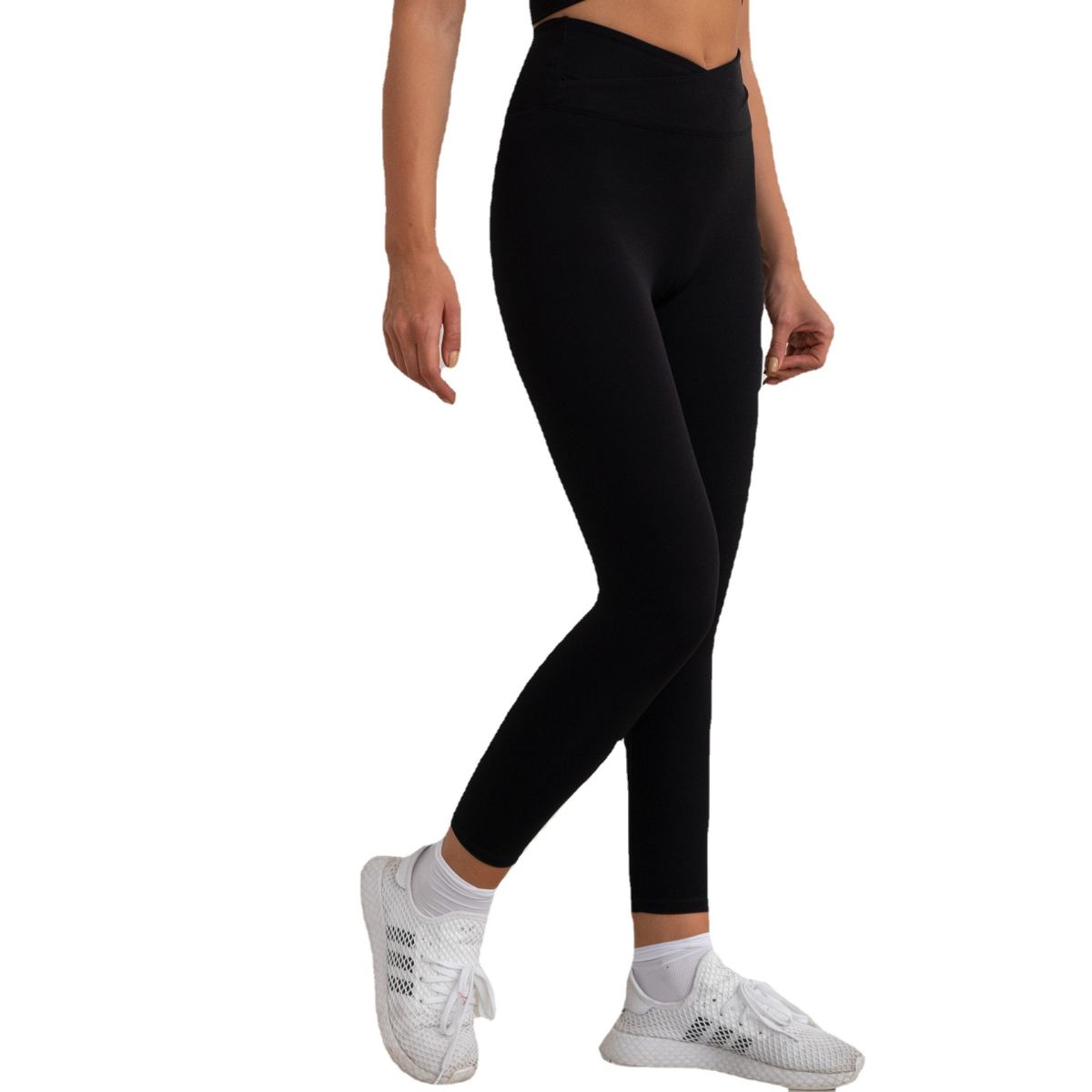 Slit Yoga Clothes Short Skirt Fitness Shockproof Sports Vest High Waist Trousers