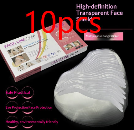 50-piece Hair Bangs Sticker Haircut Face Shield Cutting Guard