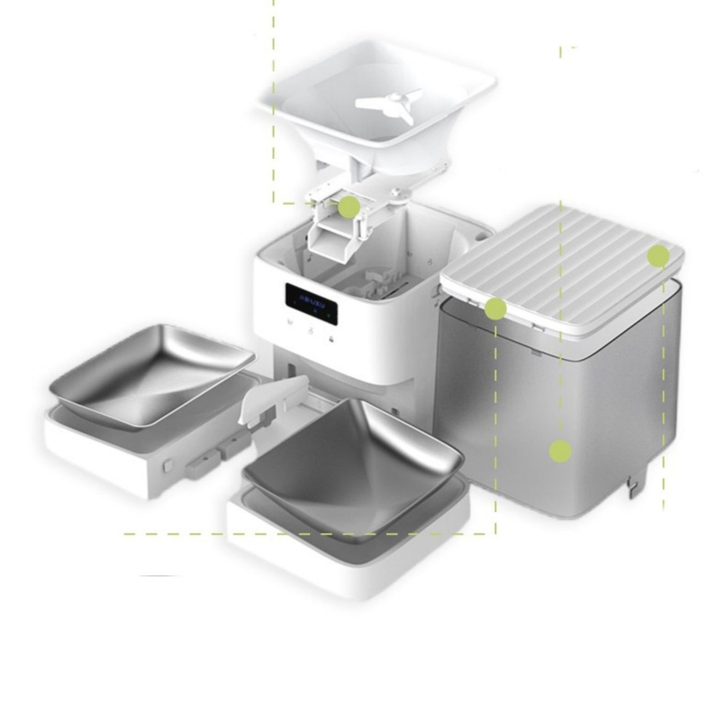 Intelligent Automatic Feeder For Cats With Timed Feeding