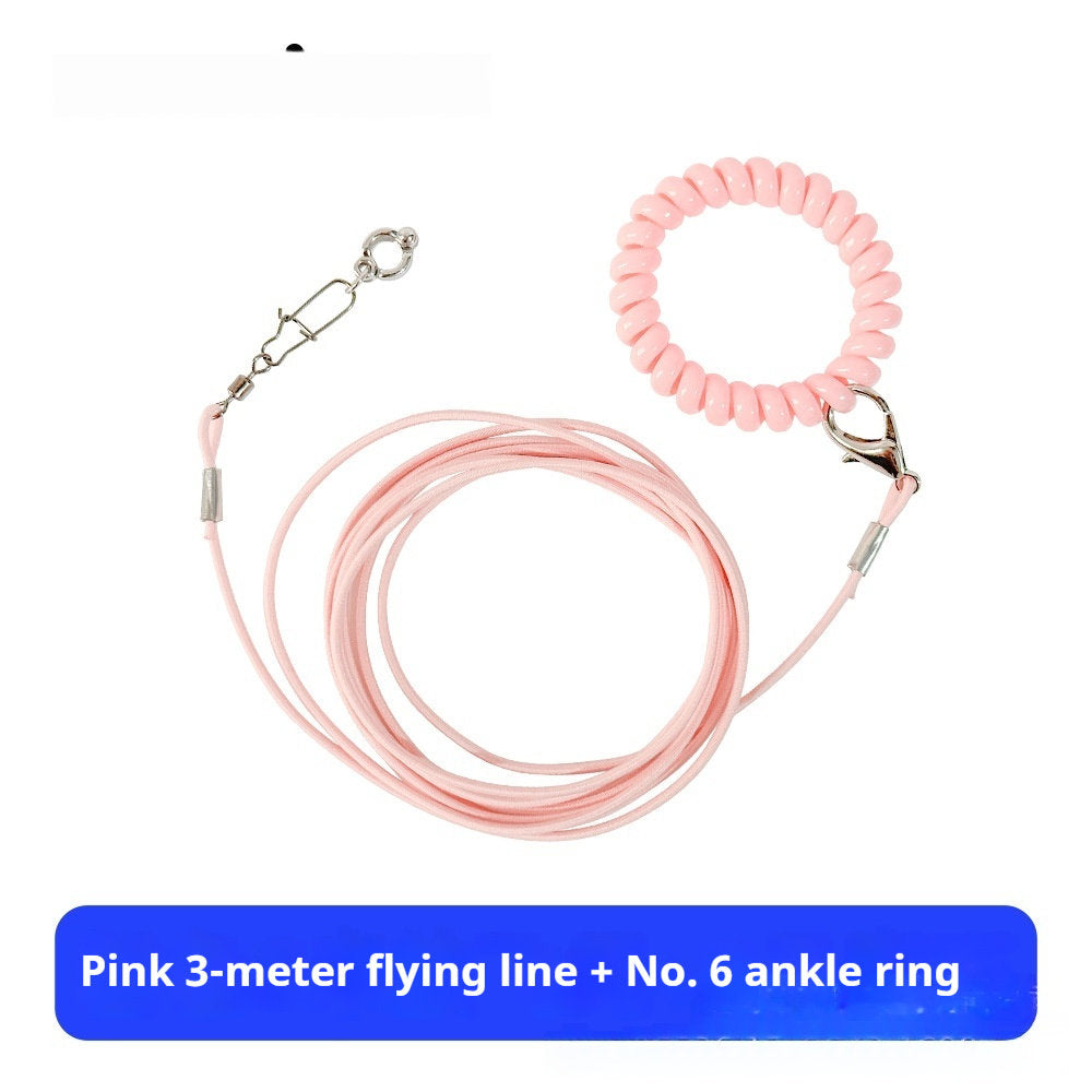 Qingsong Pet Parrot Ultra Lightweight Release Leash With Adjustable Buckle Bird-Walking Essential