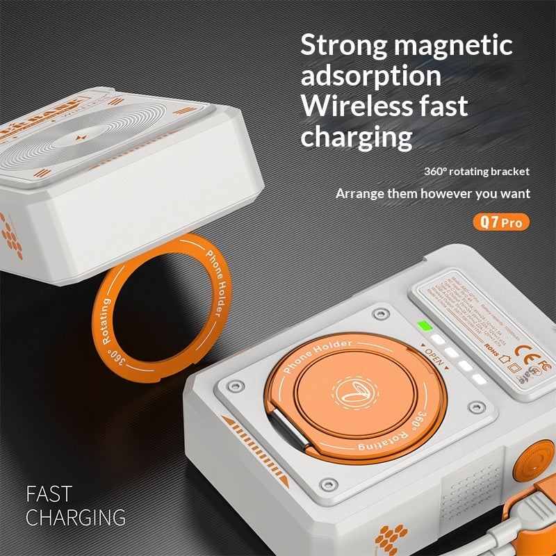 10,000 MAh Portable Power Bank With Built-in 225W Super-fast Charging And A Stand