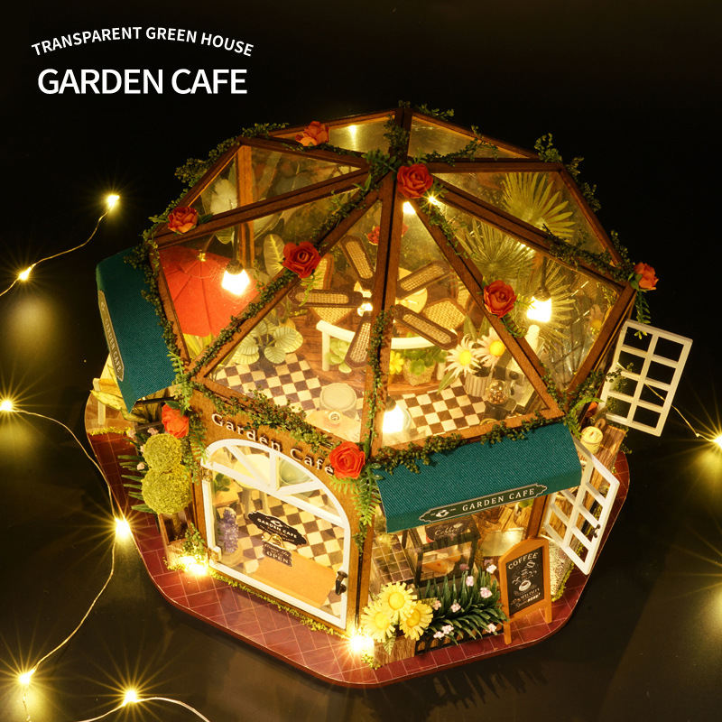 Cute Room Greenhouse Coffee Women's Handmade DIY Cottage Children's Toys