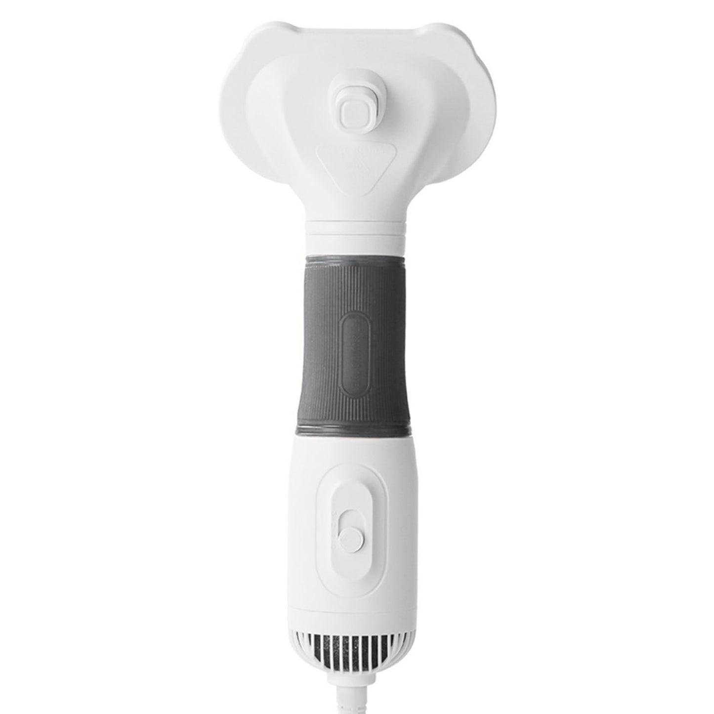 Pet Hair Dryer With Slicker Brush Low Noise 600W 3 Temperature Adjustable 3 In 1 Grooming Dog Blow Dryer For Cats Gray