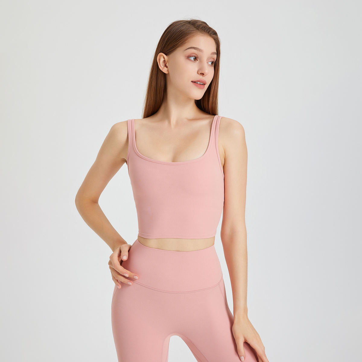 Outer Wear Sports Back Shaping Double-shoulder Strap Push Up Belly Contracting Yoga Clothes