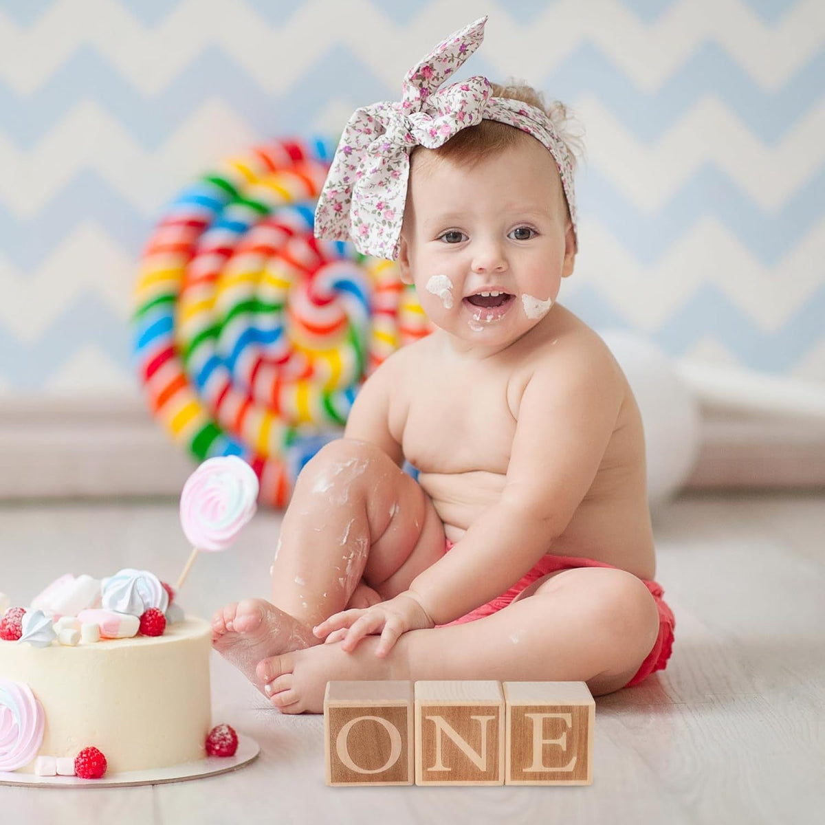 Wooden ONE Letter Blocks, Baby First Birthday Photo Props, Natural Wood Milestone Blocks For Smash Cake, 1st Birthday Decor
