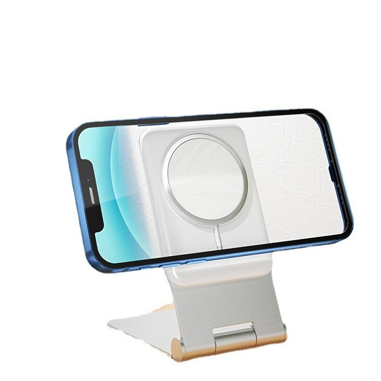 Aluminum Alloy Mobile Phone Wireless Charging Stand Convenient Magnetic Suction