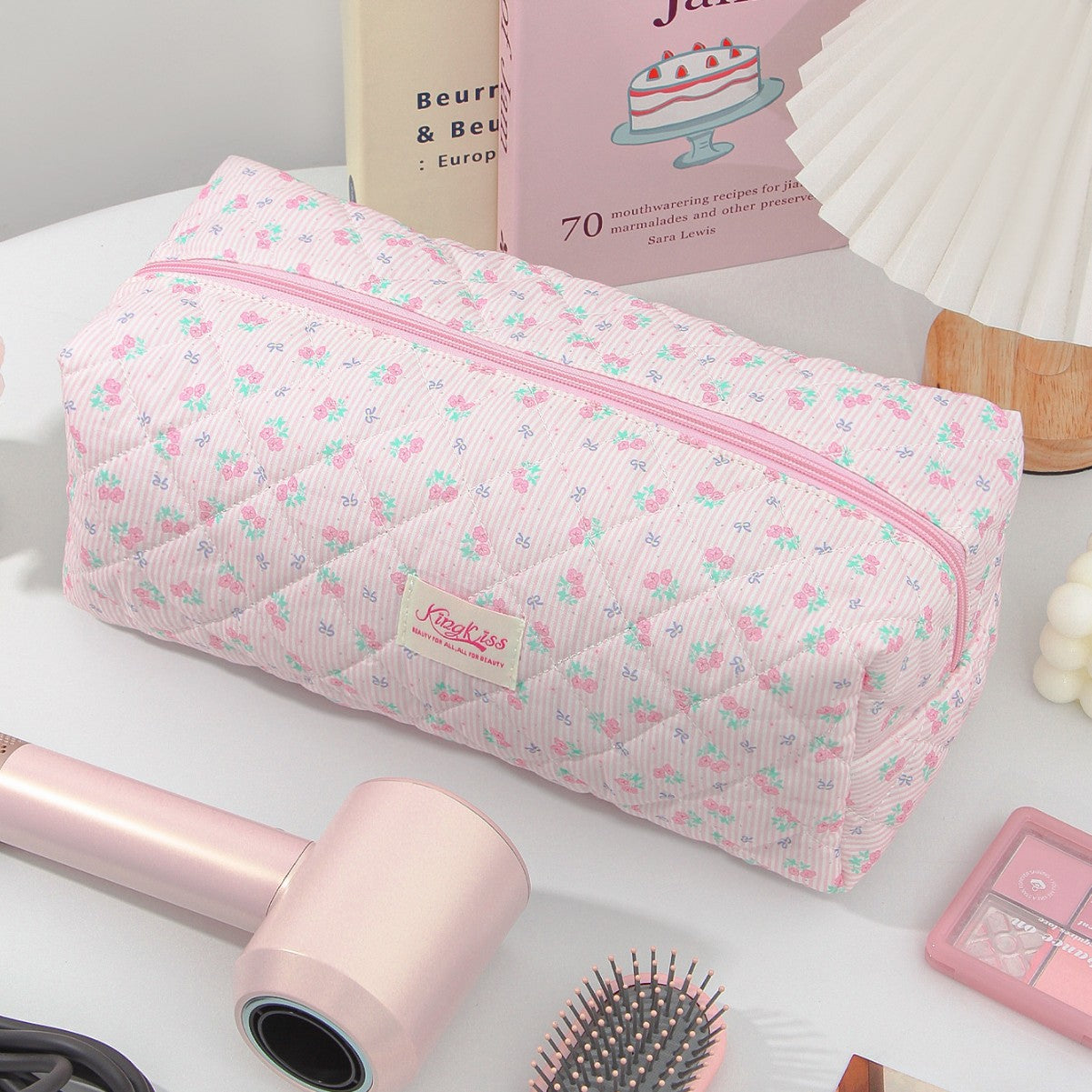 High-Capacity Portable Travel Hair Dryer Storage Bag