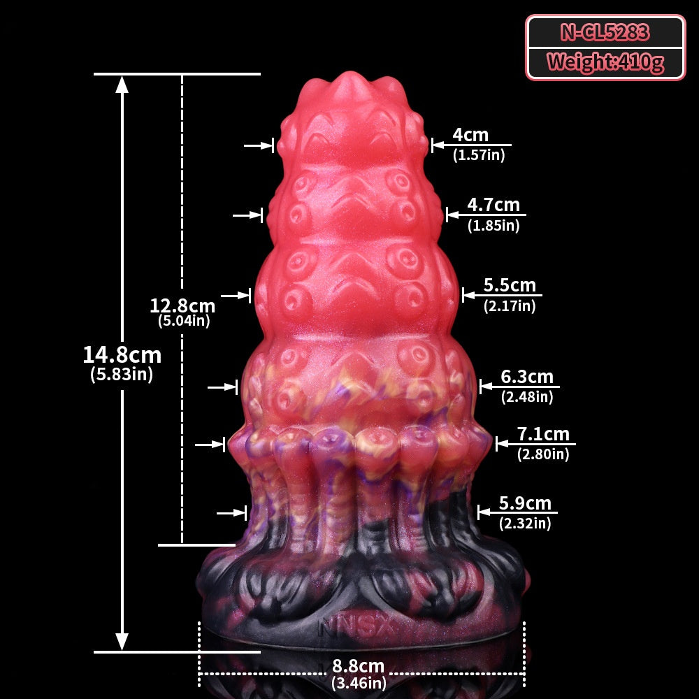 Liquid Silicone Soft Anal Plug With Bumps For Vaginal And Anal Development Products