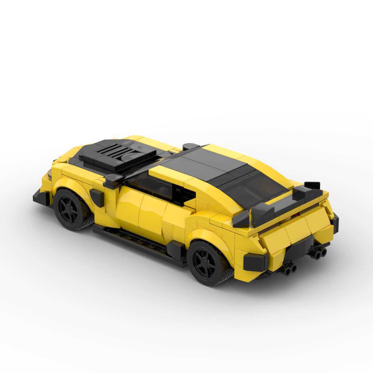 Creative Building Blocks Muscle Car Educational Assembled Toys