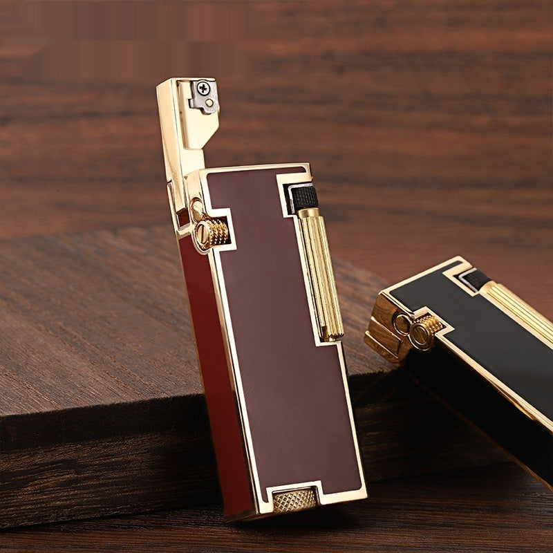 A Flick Lighter Powered By Kerosene Featuring A Side-slip Narrow-body Design