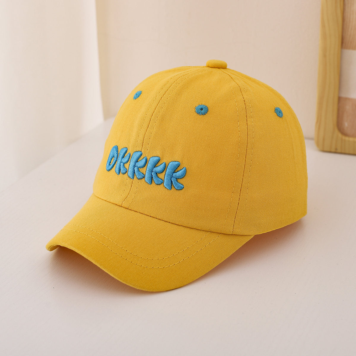 Children's Single-color Three-dimensional Letter Embroidered Adjustable Simple And Fashionable Baseball Cap Suitable For Outdoor Sports And Travel