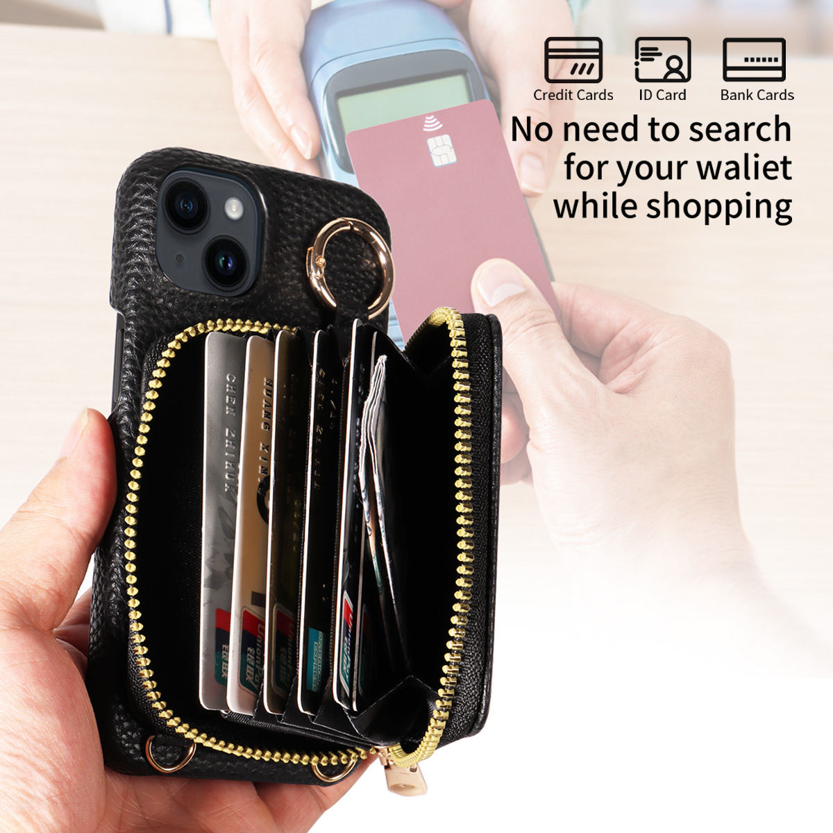 16promax Mobile Phone Leather Case Crossbody Organ