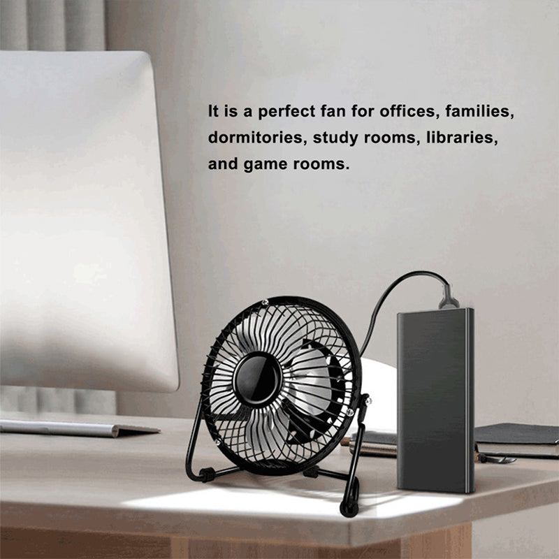 Portable Mini USB Cooling Fan 360 Small Desktop Desk Quiet Computer6inch
