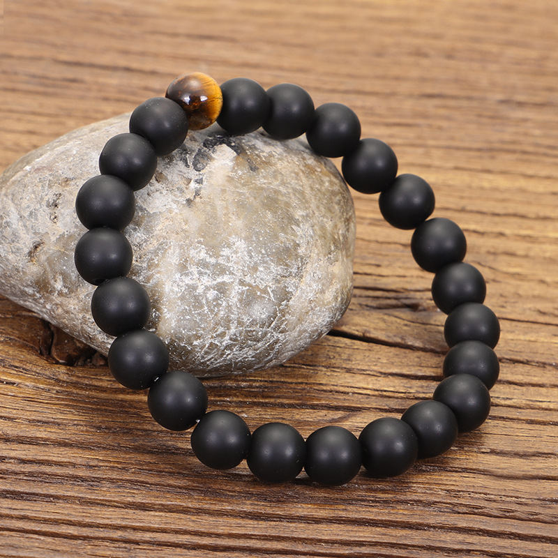 Beaded Braceletnecklace 108 Stones Yoga Necklace Tigereye