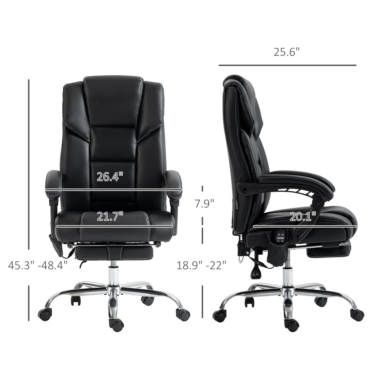 6 Point Vibration Massage Office Chair with Heat