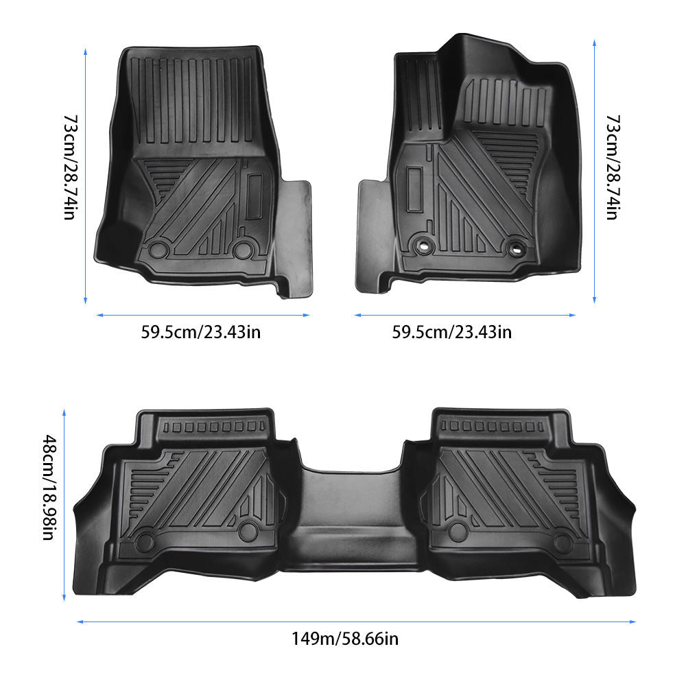 TPE Floor Liner Floor Mats Compatible With Tacoma 2024 Auto Accessories