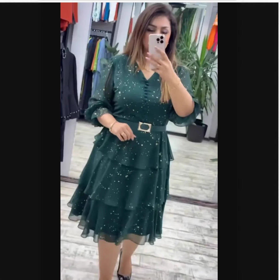 European And American-style Fashion Womens Dress