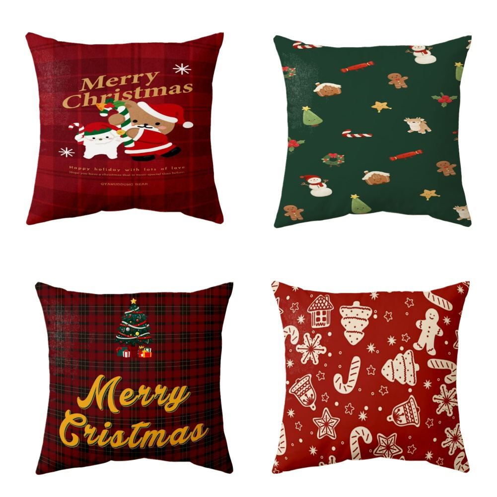 Custom Christmas Pillow Cover, Personalized Photo Pillow Case, Decorative Throw Pillow Cover For Sofa Bedroom Car