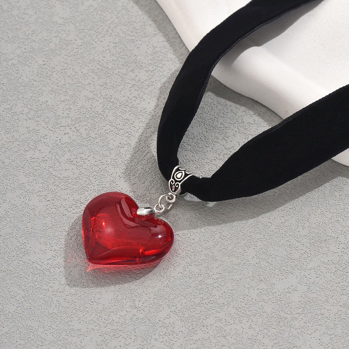 Fashion OL European American Women Choker, Sweet Cool Y2K Heart Niche Design Clavicle Necklace, Versatile Daily Neck Jewelry