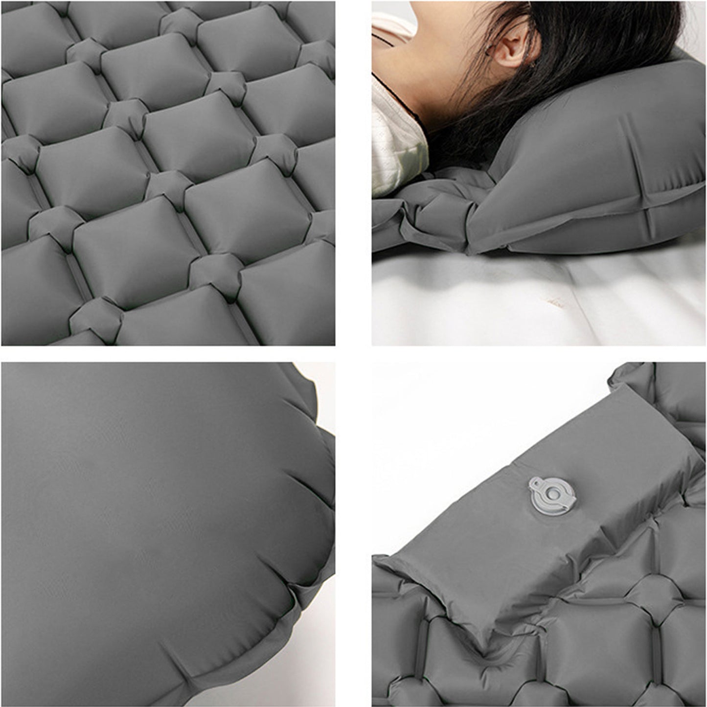 Built-in Pump Mattress Outdoor Camping Picnic Sleeping Mat Travel Portable Soft Mattress Comfort Inflation Mattress With Pillow Moisture-proof Ground Mat