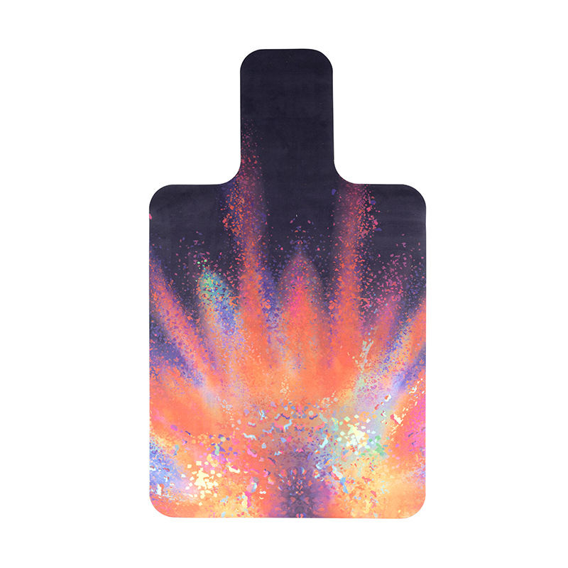 Pilates Core Mattress Rubber Pad Suede Printed Yoga Mat