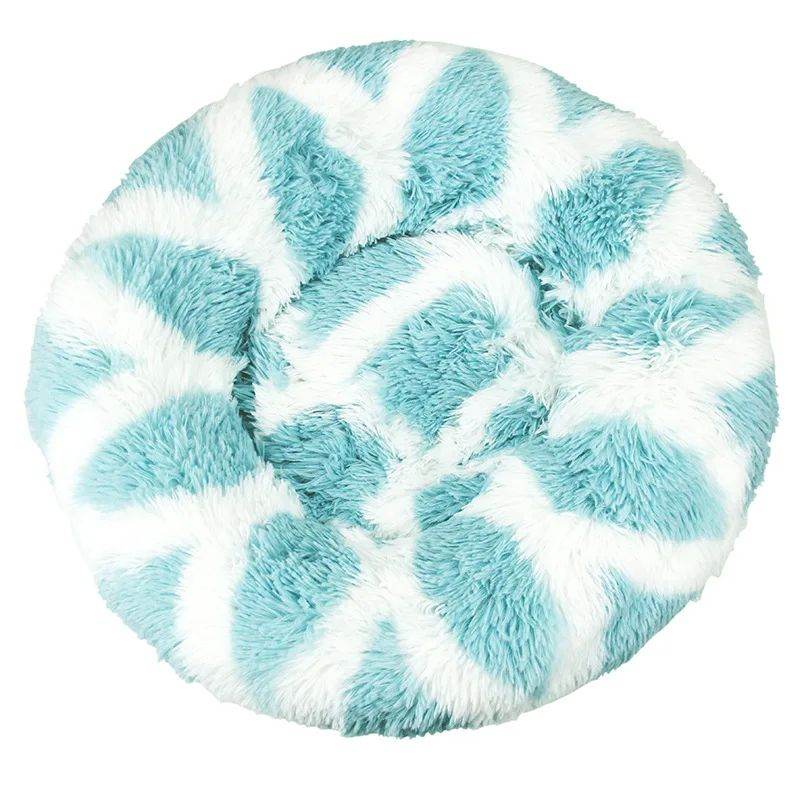 Dog Cat Plush Round Nest Pet Winter Mat Pet Product Accessories Bed Multicolor Multi Size Cat Litter Dog Litter