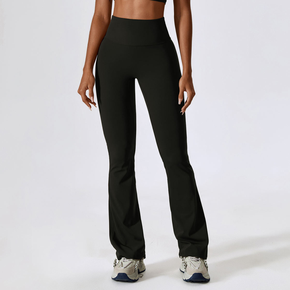 Nude Feel Hip Lifting Yoga High Waist Bootcut Casual Sports Pants And Vest