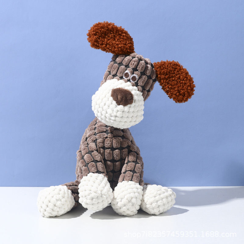 Funny Donkey Plush Dog Toy Squeaky Sound Interactive Chew Molar Pet Toy