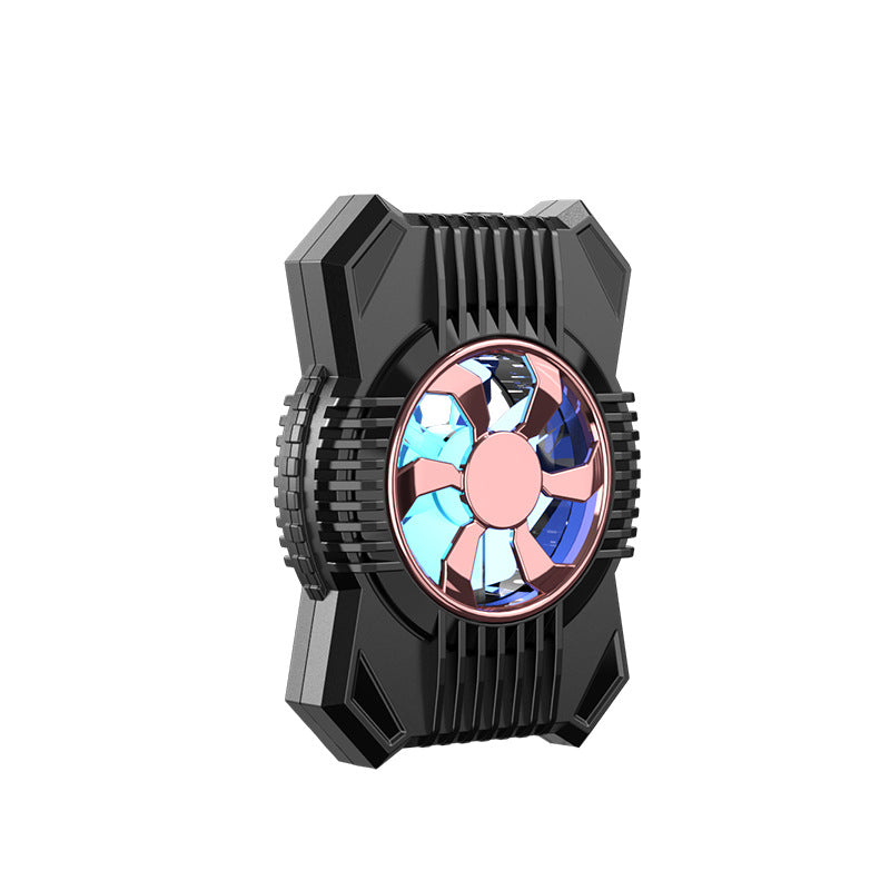 Mobile Phone Radiator, Colorful Lighting, Built-in Battery Large Area Air-cooled Mobile Phone Game Cooling Back Clip