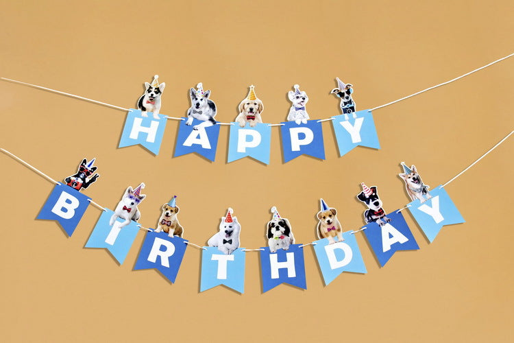 Pet Dog Birthday Party Hanging Bunting