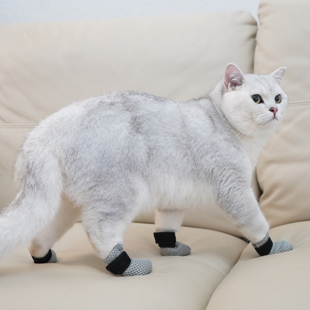 Bath Feeding Medicine Injection Cat Foot Cover Anti-scratch Soft And Warm