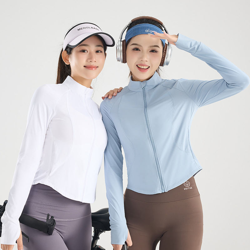 Ice Silk Sun Protection Yoga Cool Jacket