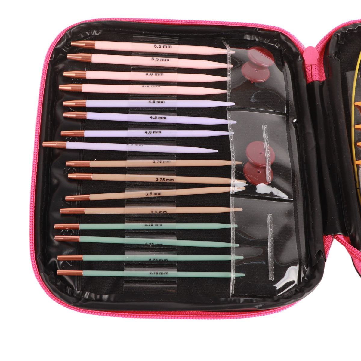13 Pairs Crochet Hook Set Plastic Polycarbon Needles DIY Craft Accessories For Women