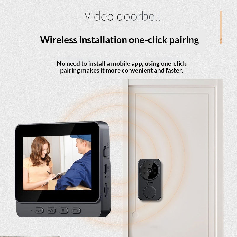 Smart Home Video Doorbell With Camera Surveillance