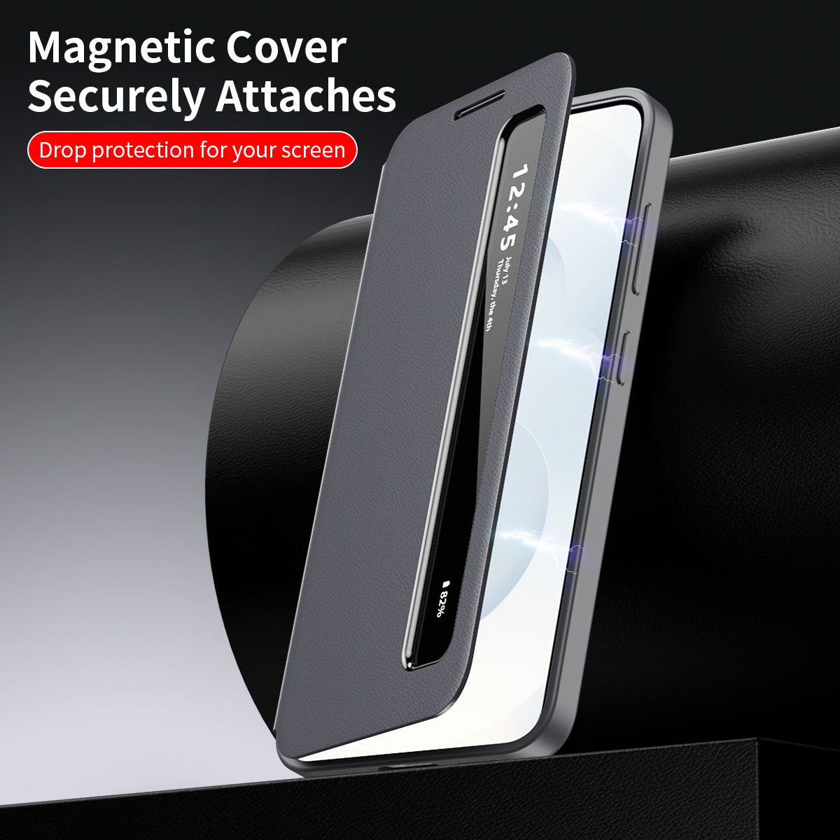 Smart App Edge Window Phone Case A17 Flip Leather Protective Cover