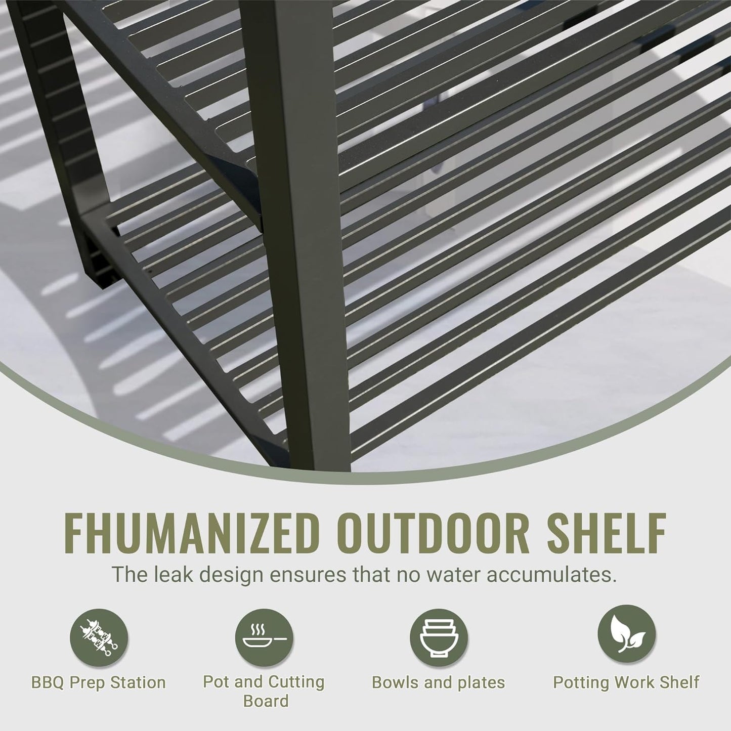 Outdoor Kitchen Island With Storage, Aluminum Kitchen Storage Island Kitchen Food Prep Table With Double Storage Rack, Freestanding Bar Center With Protective Cover Indoor Outdoor