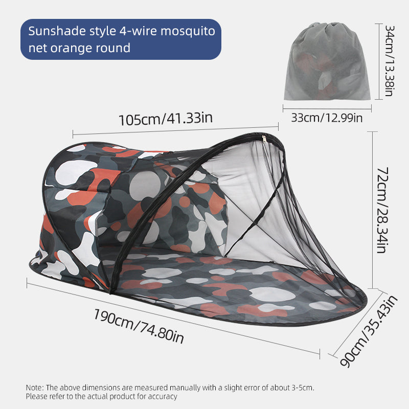 All-in-One Portable Outdoor Sunshade, Mosquito Net, And Nap Mat