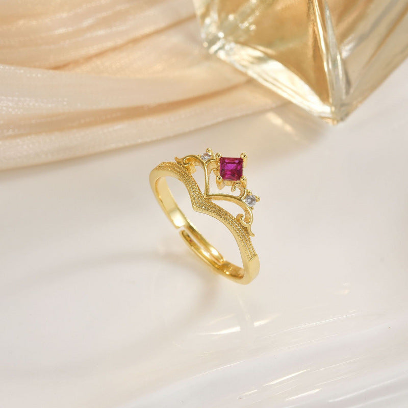 Sunshine Love Crown Light-Luxury Fashion Ring