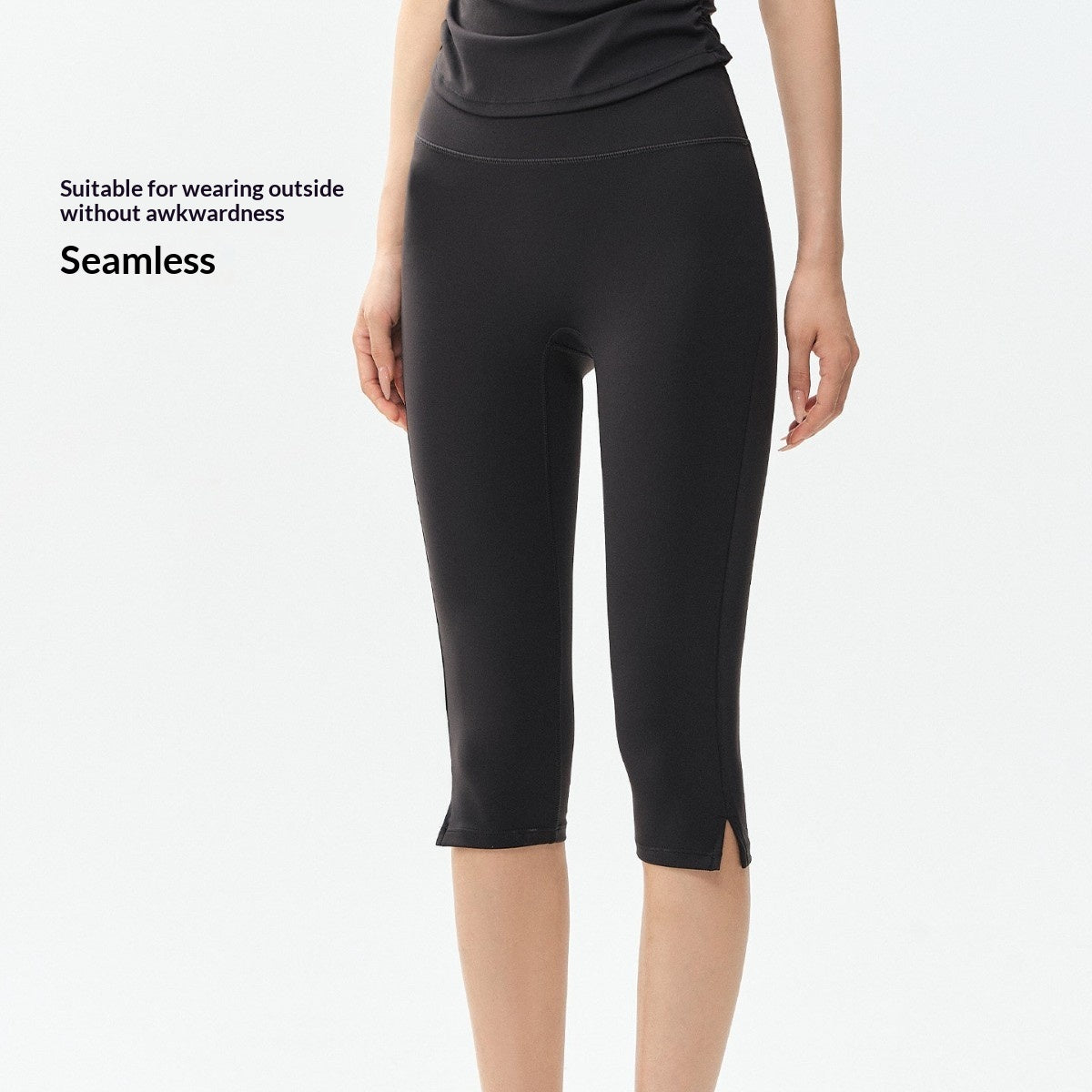 Seven Point Yoga Pants High Waisted Tight Fit Fitness Shorts