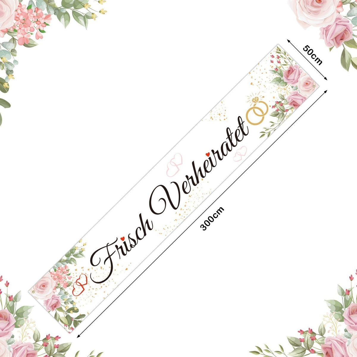 Wedding Banner With Eucalyptus Leaves, Green Plant Garland For The Ceremony & Reception, Natural Pennant Chain For The Champagne Reception & Photo Wall, Rustic Wedding Decor & Party Supplies Set
